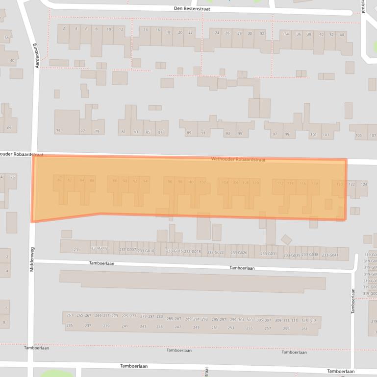 Kaart van postcodegebied 7906AX.