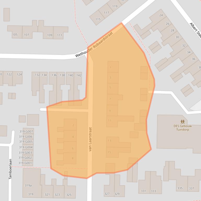 Kaart van postcodegebied 7906BA.