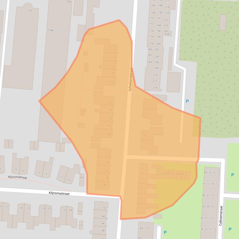 Kaart van postcodegebied 7906BH.