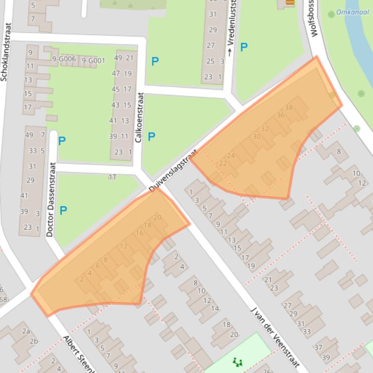 Kaart van postcodegebied 7906BK.