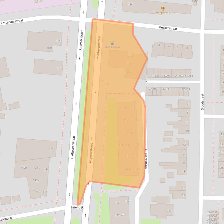 Kaart van postcodegebied 7906CE.