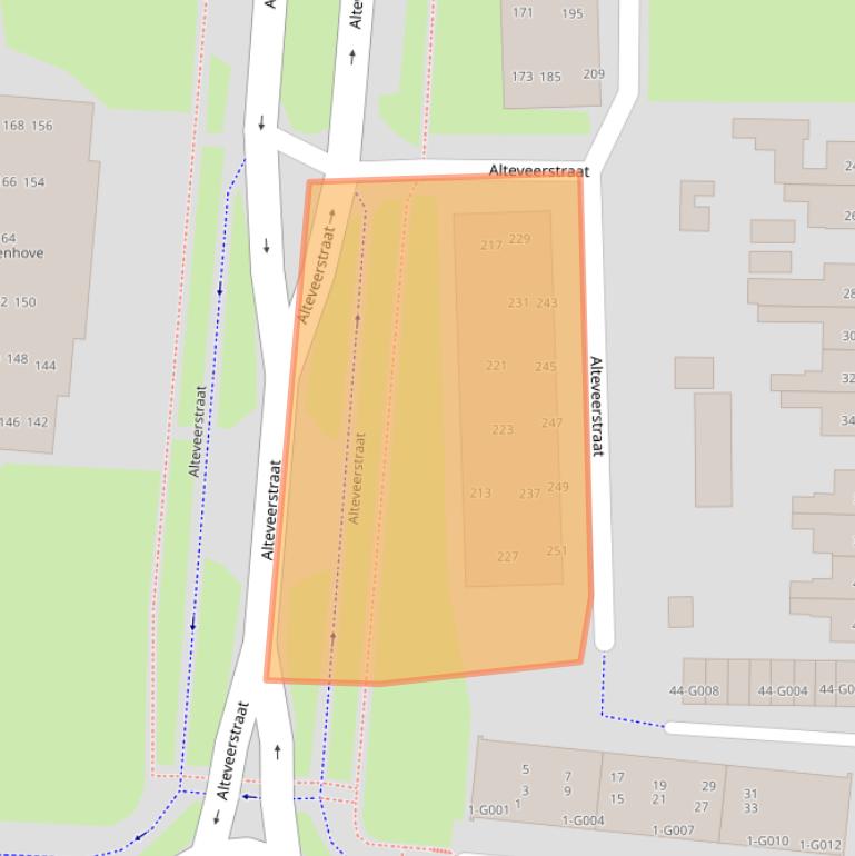 Kaart van postcodegebied 7906CH.