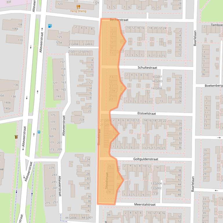 Kaart van postcodegebied 7906CN.