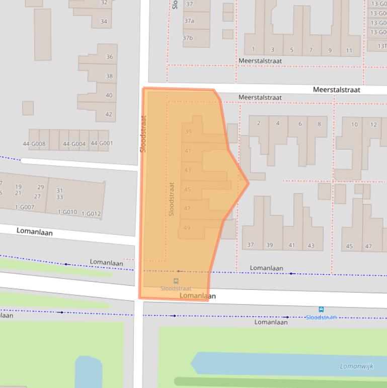Kaart van postcodegebied 7906CP.