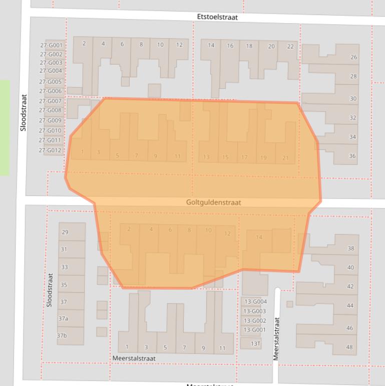 Kaart van postcodegebied 7906CV.