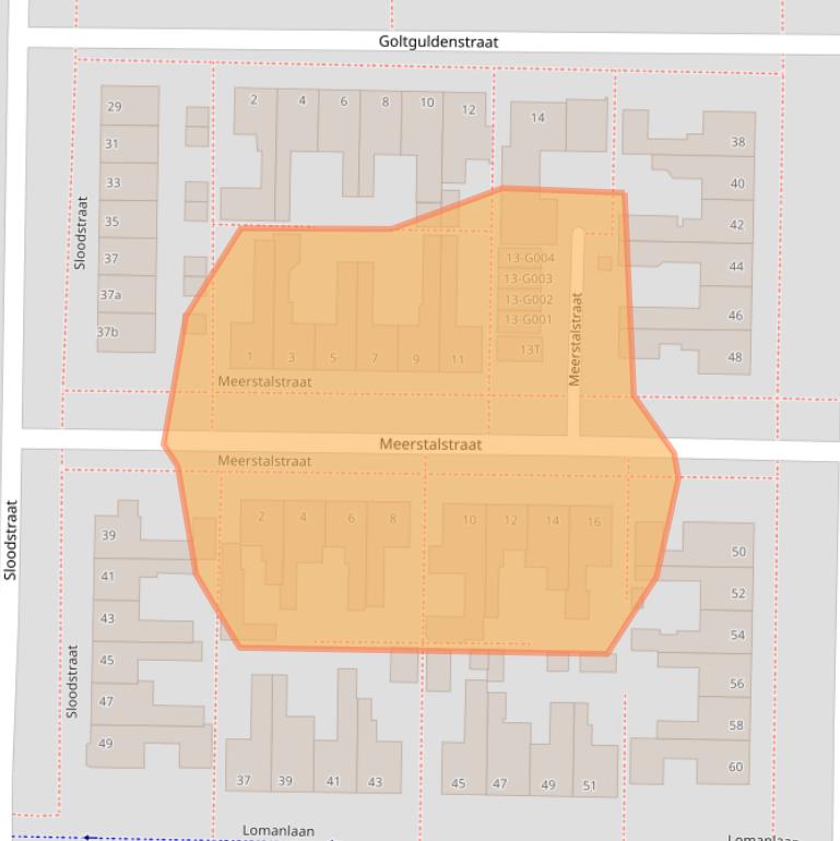 Kaart van postcodegebied 7906CW.