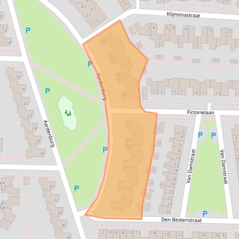 Kaart van postcodegebied 7906DG.