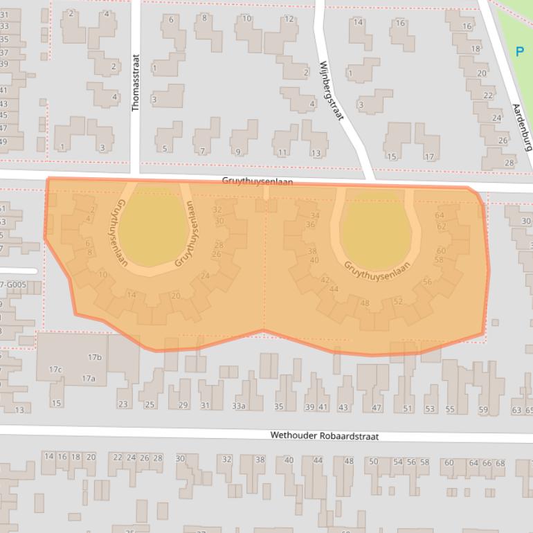 Kaart van postcodegebied 7906DH.