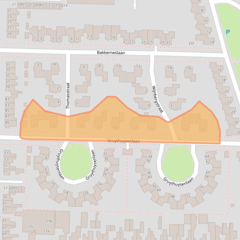 Kaart van postcodegebied 7906DJ.