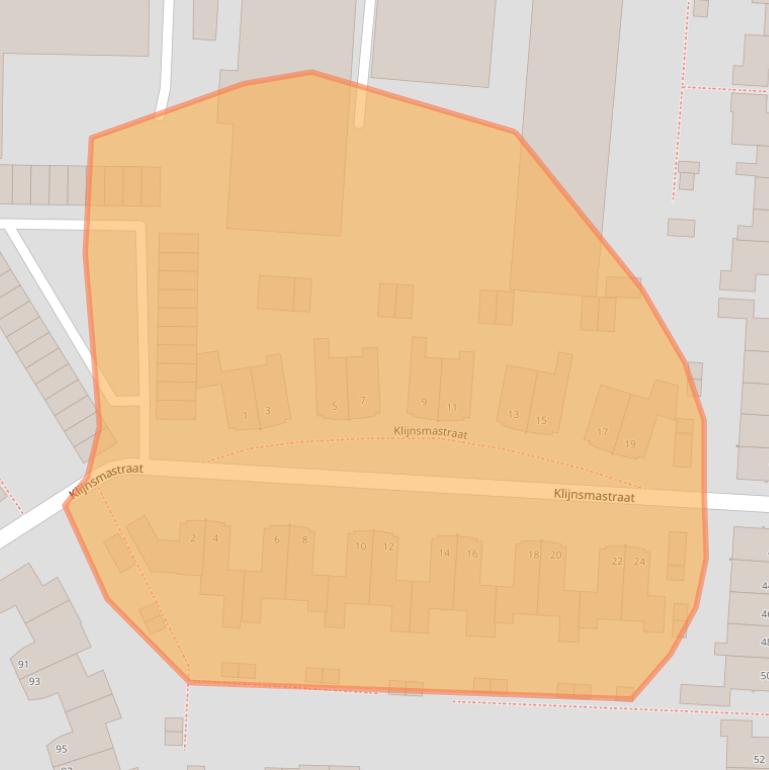 Kaart van postcodegebied 7906DN.