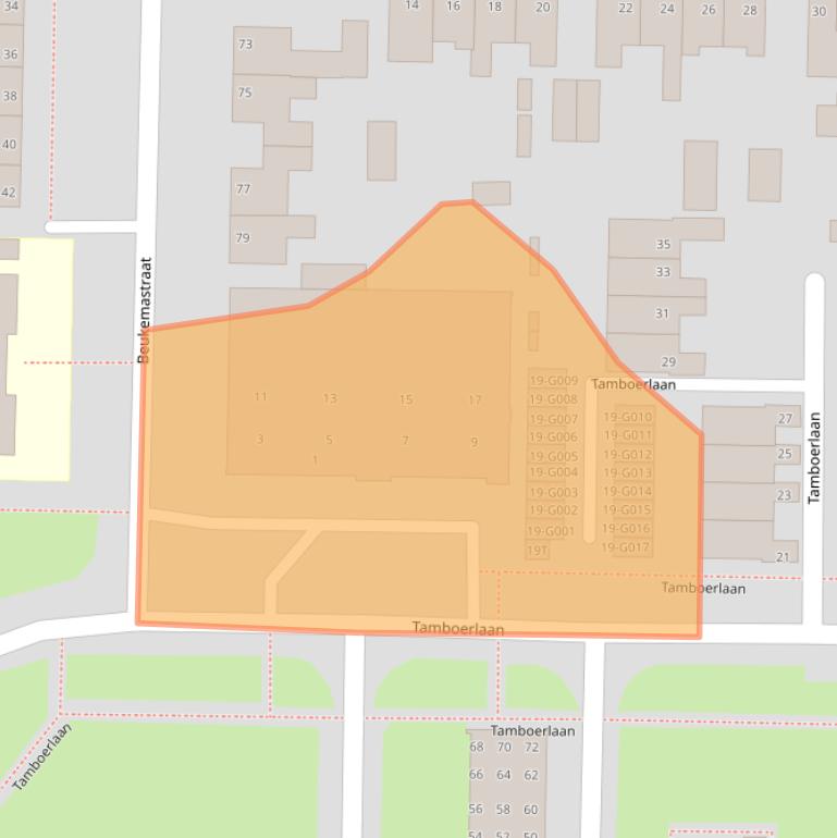 Kaart van postcodegebied 7906EA.