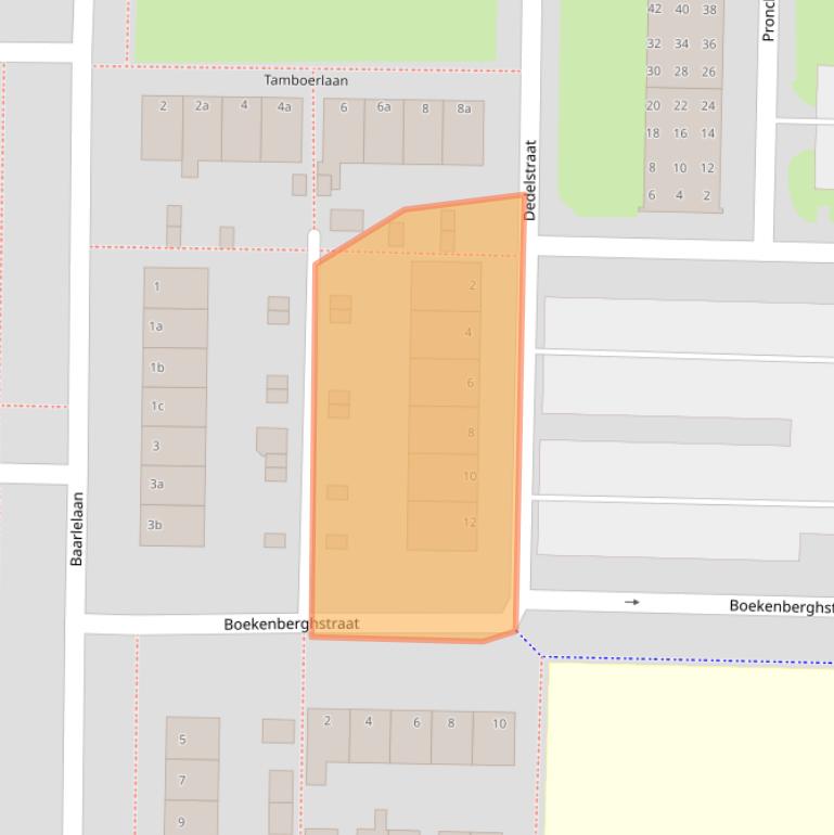 Kaart van postcodegebied 7906EG.