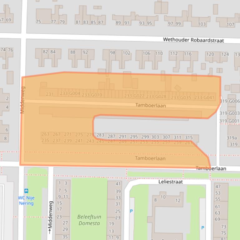 Kaart van postcodegebied 7906EJ.