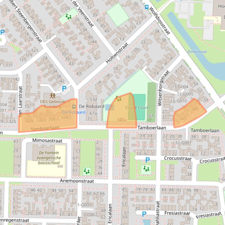 Kaart van postcodegebied 7906EL.