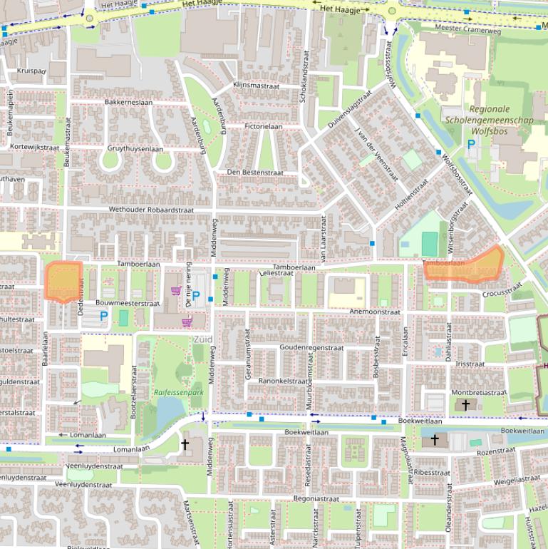 Kaart van postcodegebied 7906EM.