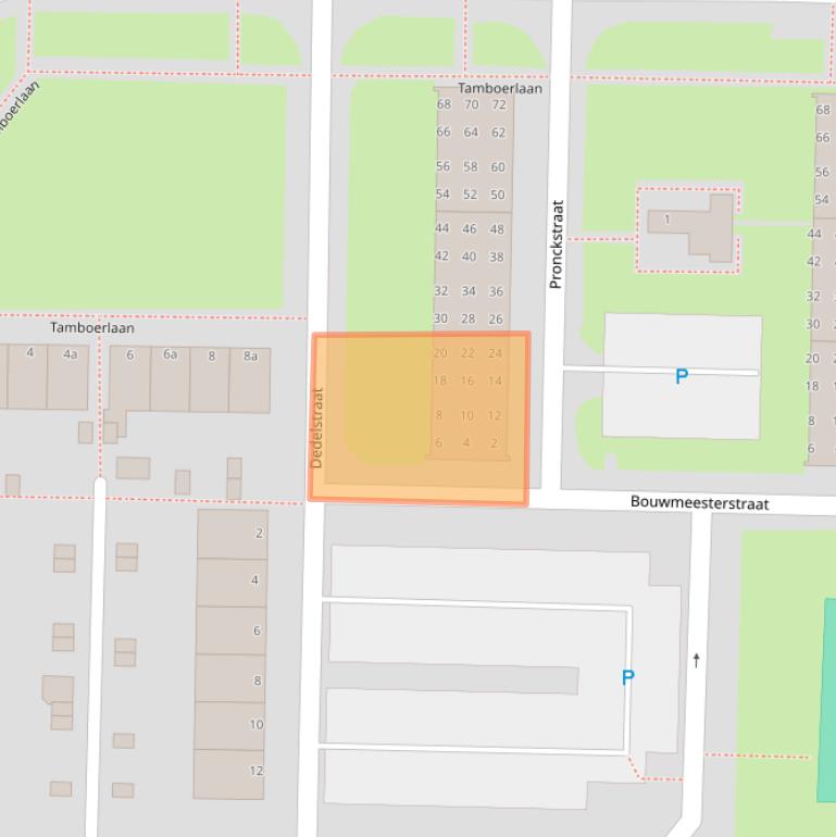 Kaart van postcodegebied 7906EP.