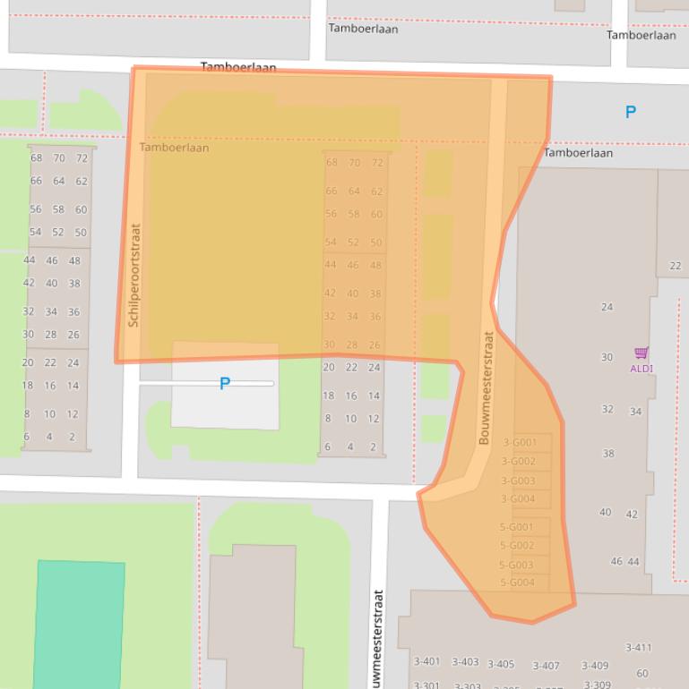 Kaart van postcodegebied 7906ET.