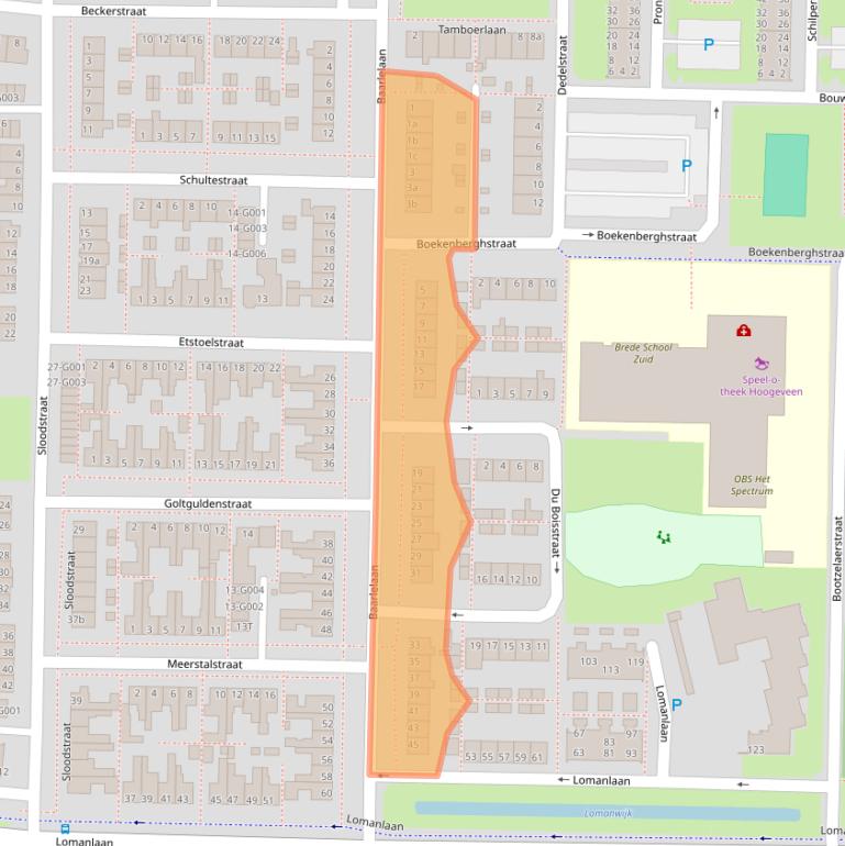 Kaart van postcodegebied 7906GB.