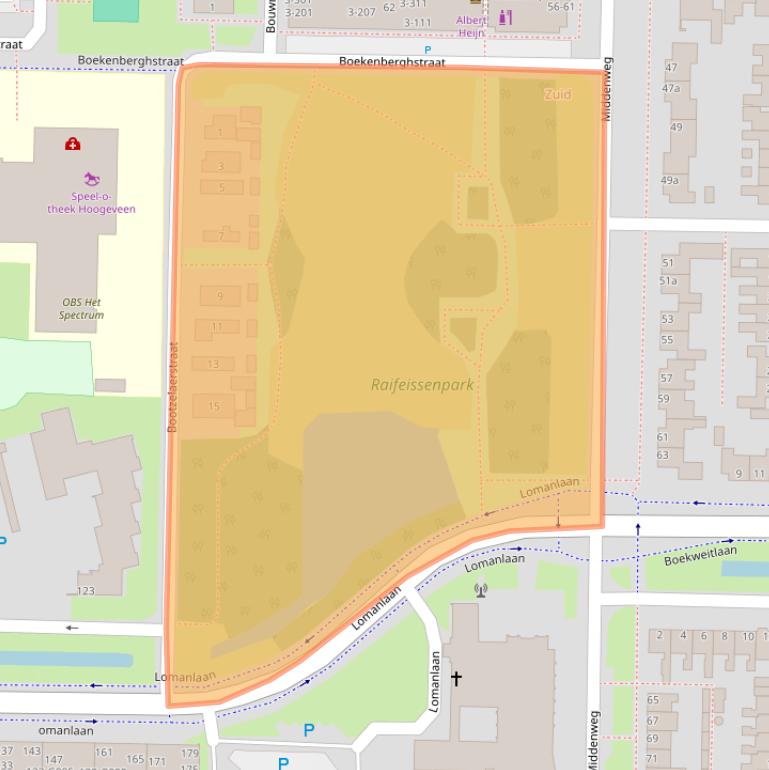 Kaart van postcodegebied 7906GG.