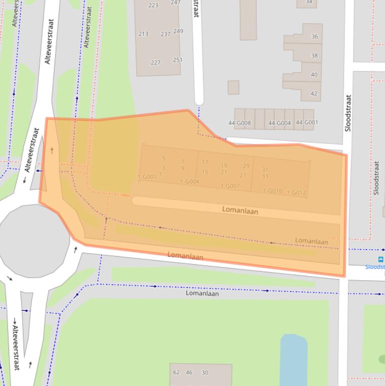 Kaart van postcodegebied 7906HA.