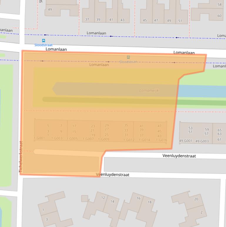 Kaart van postcodegebied 7906HD.