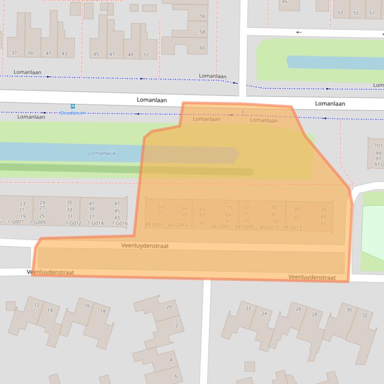Kaart van postcodegebied 7906HE.