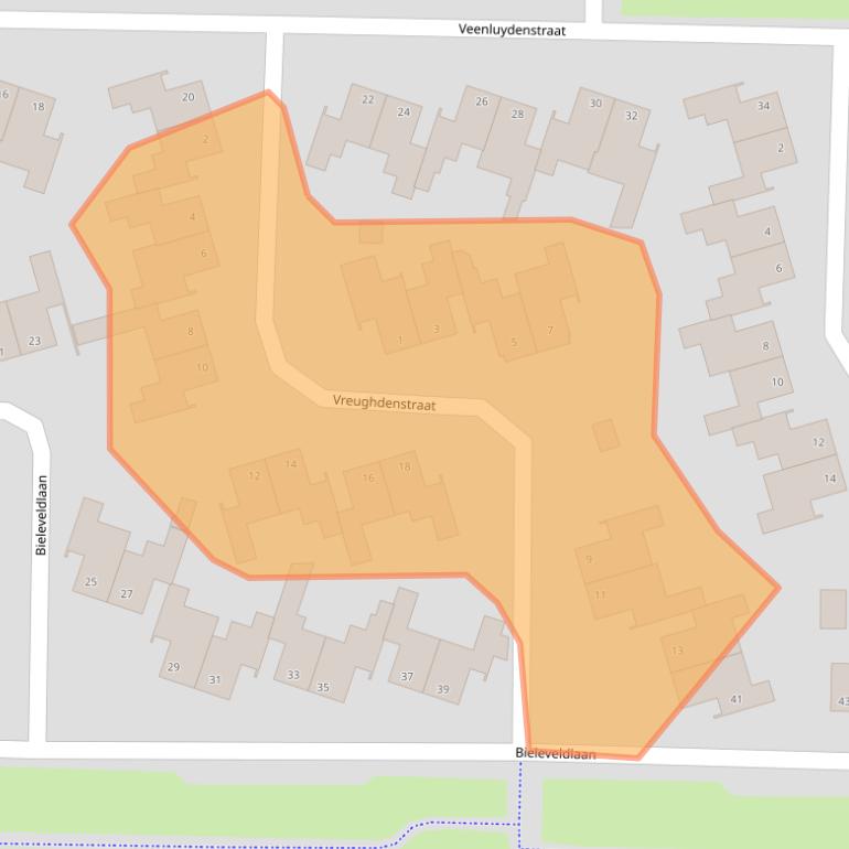 Kaart van postcodegebied 7906HL.