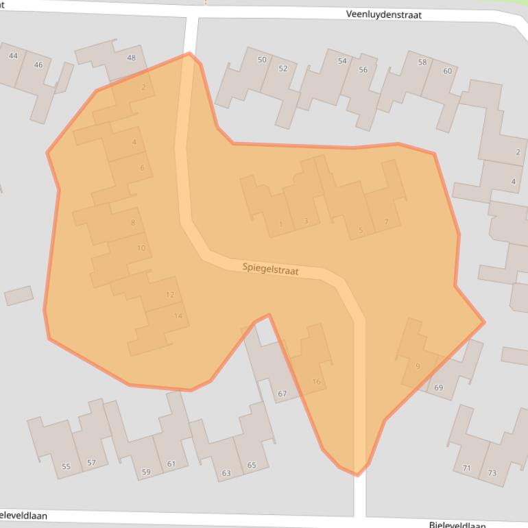 Kaart van postcodegebied 7906HN.