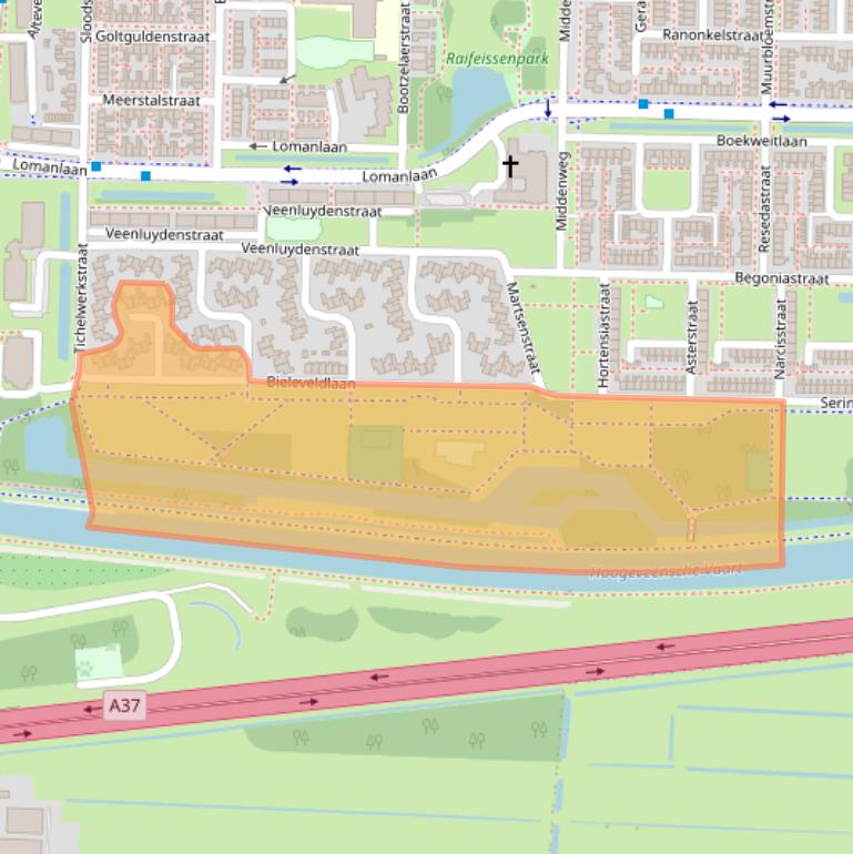 Kaart van postcodegebied 7906HR.