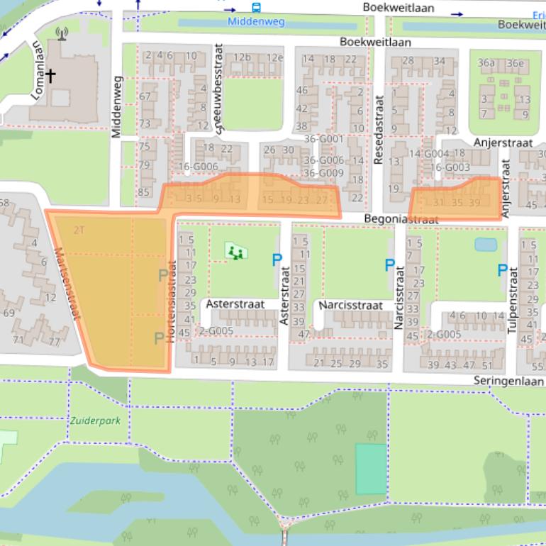 Kaart van postcodegebied 7906JA.