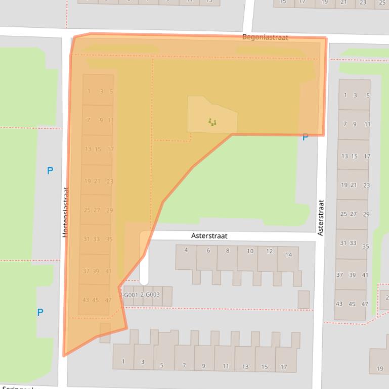 Kaart van postcodegebied 7906JC.