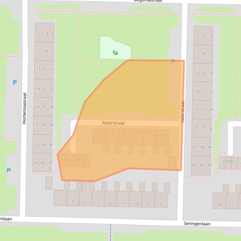 Kaart van postcodegebied 7906JE.