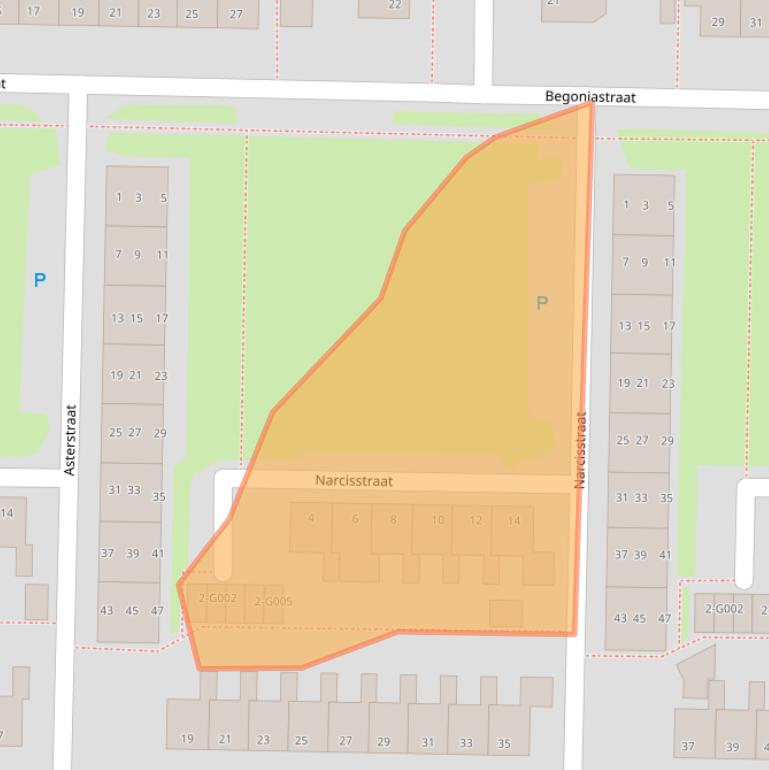 Kaart van postcodegebied 7906JH.