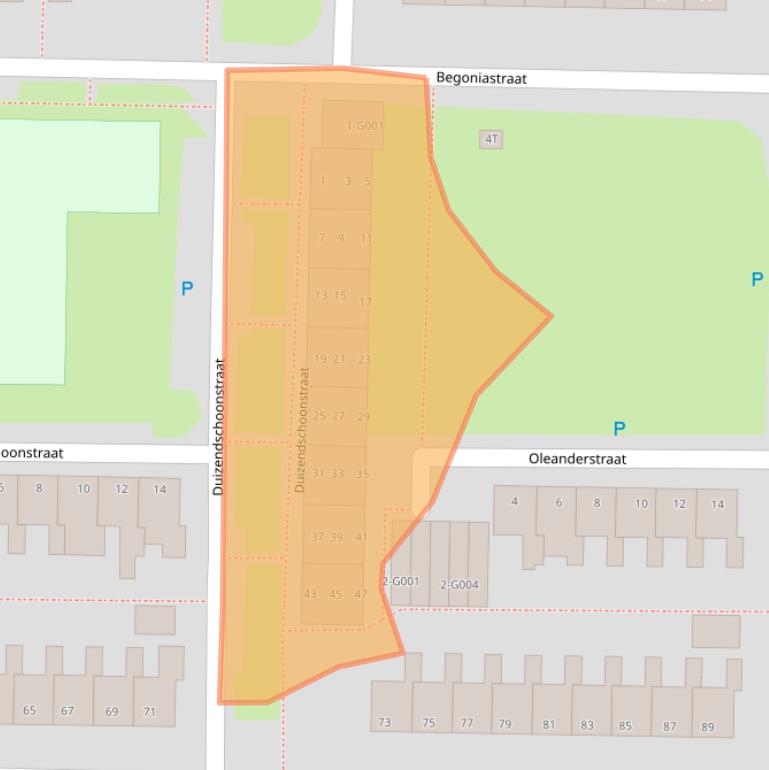 Kaart van postcodegebied 7906JL.