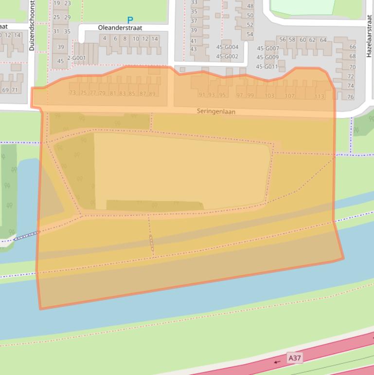 Kaart van postcodegebied 7906JR.