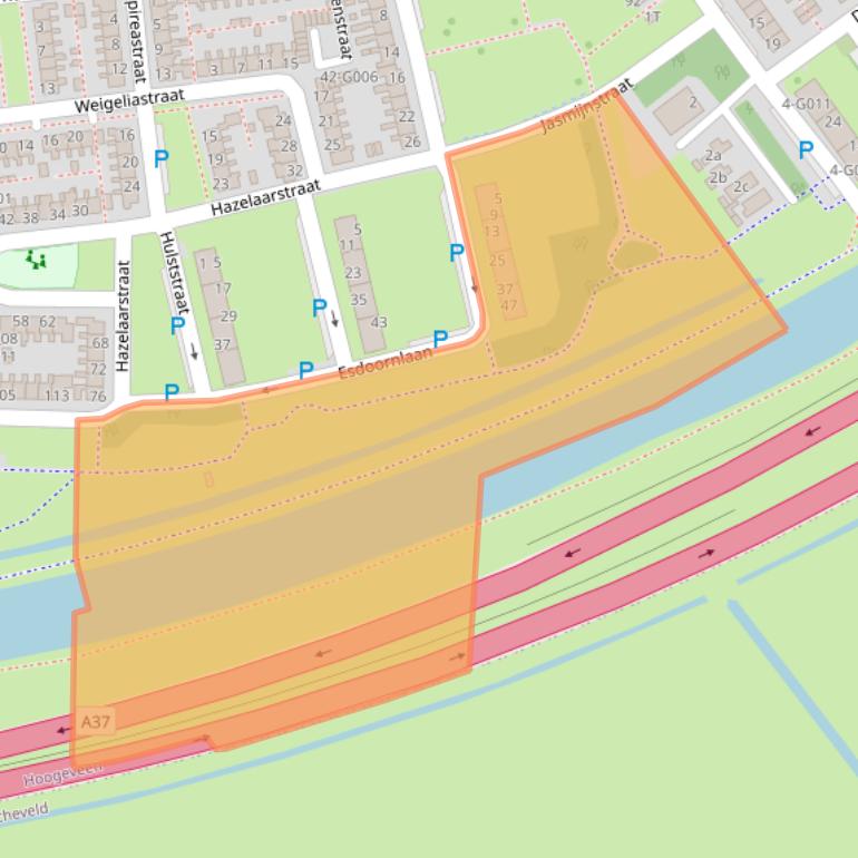 Kaart van postcodegebied 7906KA.