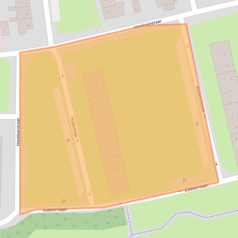 Kaart van postcodegebied 7906KB.