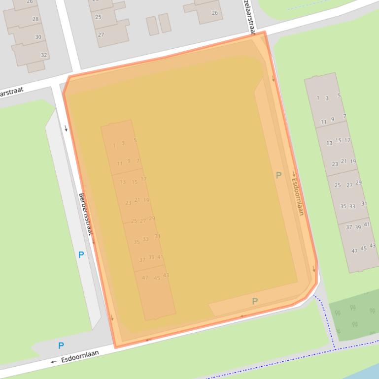 Kaart van postcodegebied 7906KK.