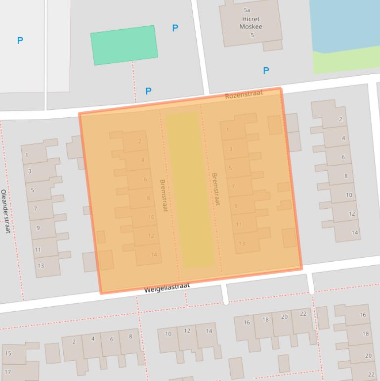 Kaart van postcodegebied 7906KP.