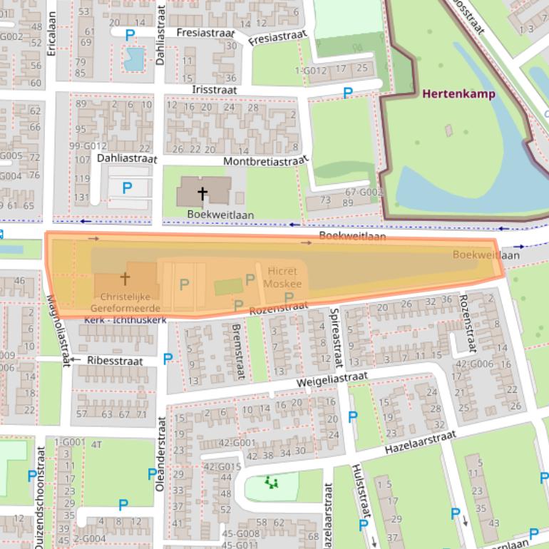 Kaart van postcodegebied 7906KR.