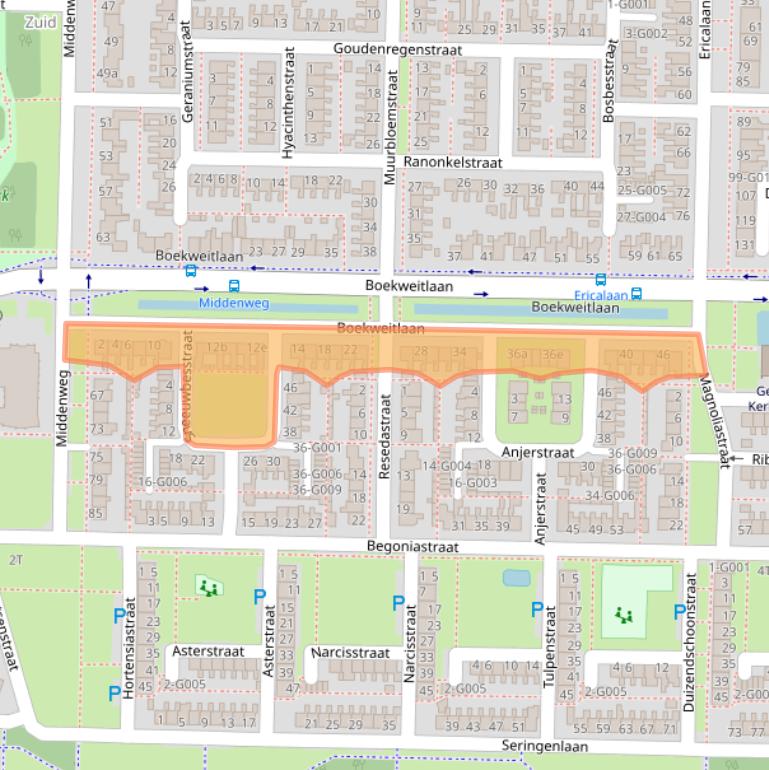 Kaart van postcodegebied 7906LD.