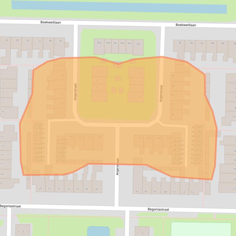 Kaart van postcodegebied 7906LE.