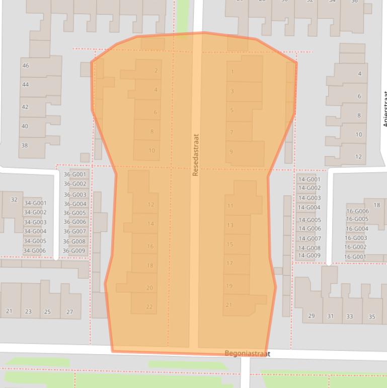 Kaart van postcodegebied 7906LG.