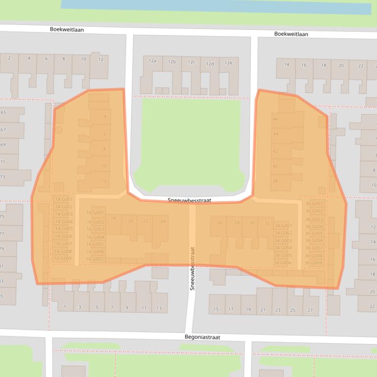 Kaart van postcodegebied 7906LH.