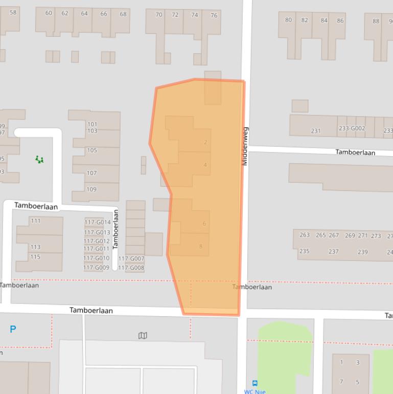 Kaart van postcodegebied 7906LL.
