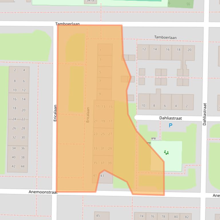 Kaart van postcodegebied 7906NA.