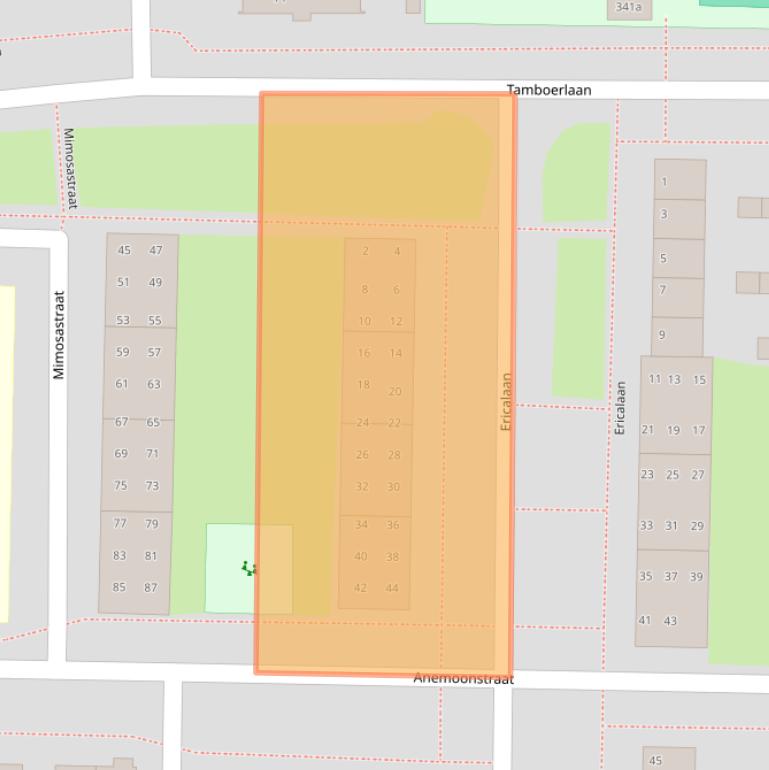 Kaart van postcodegebied 7906ND.