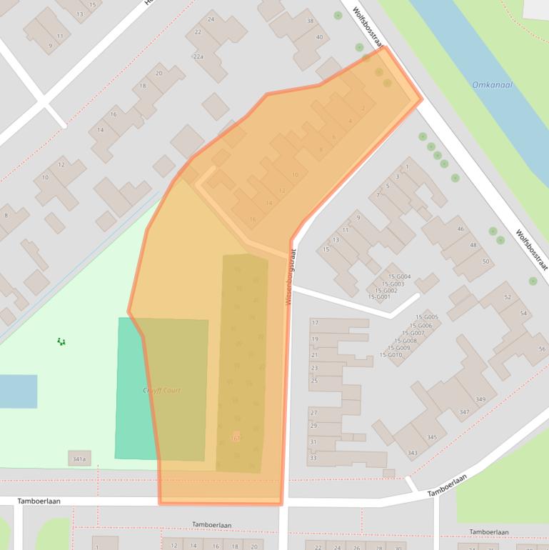 Kaart van postcodegebied 7906NP.