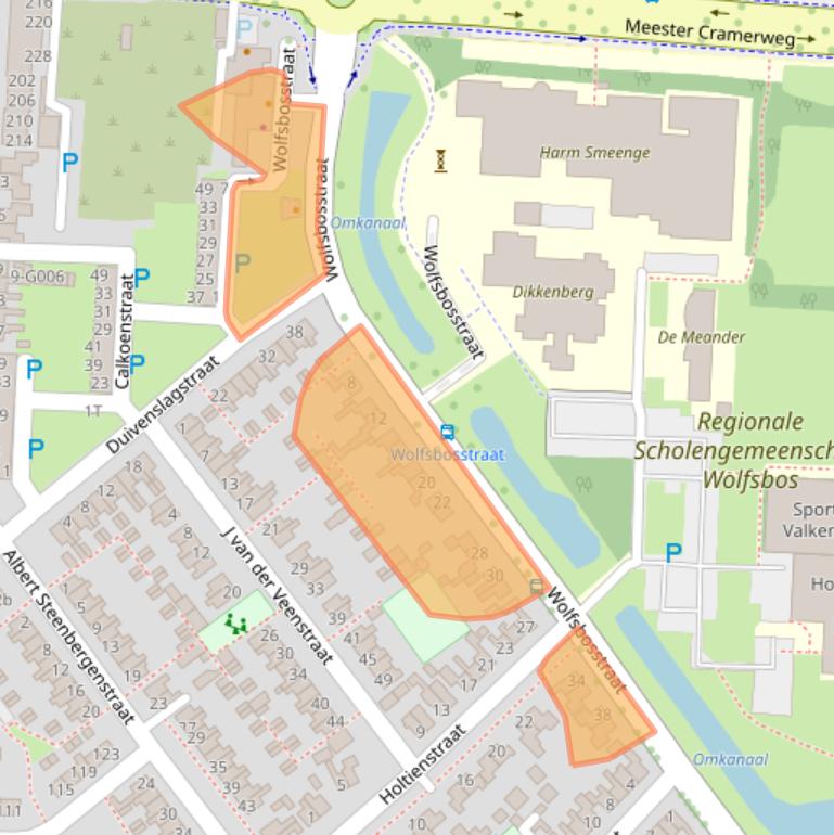 Kaart van postcodegebied 7906NR.