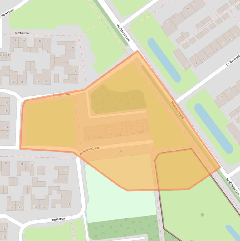 Kaart van postcodegebied 7906PD.